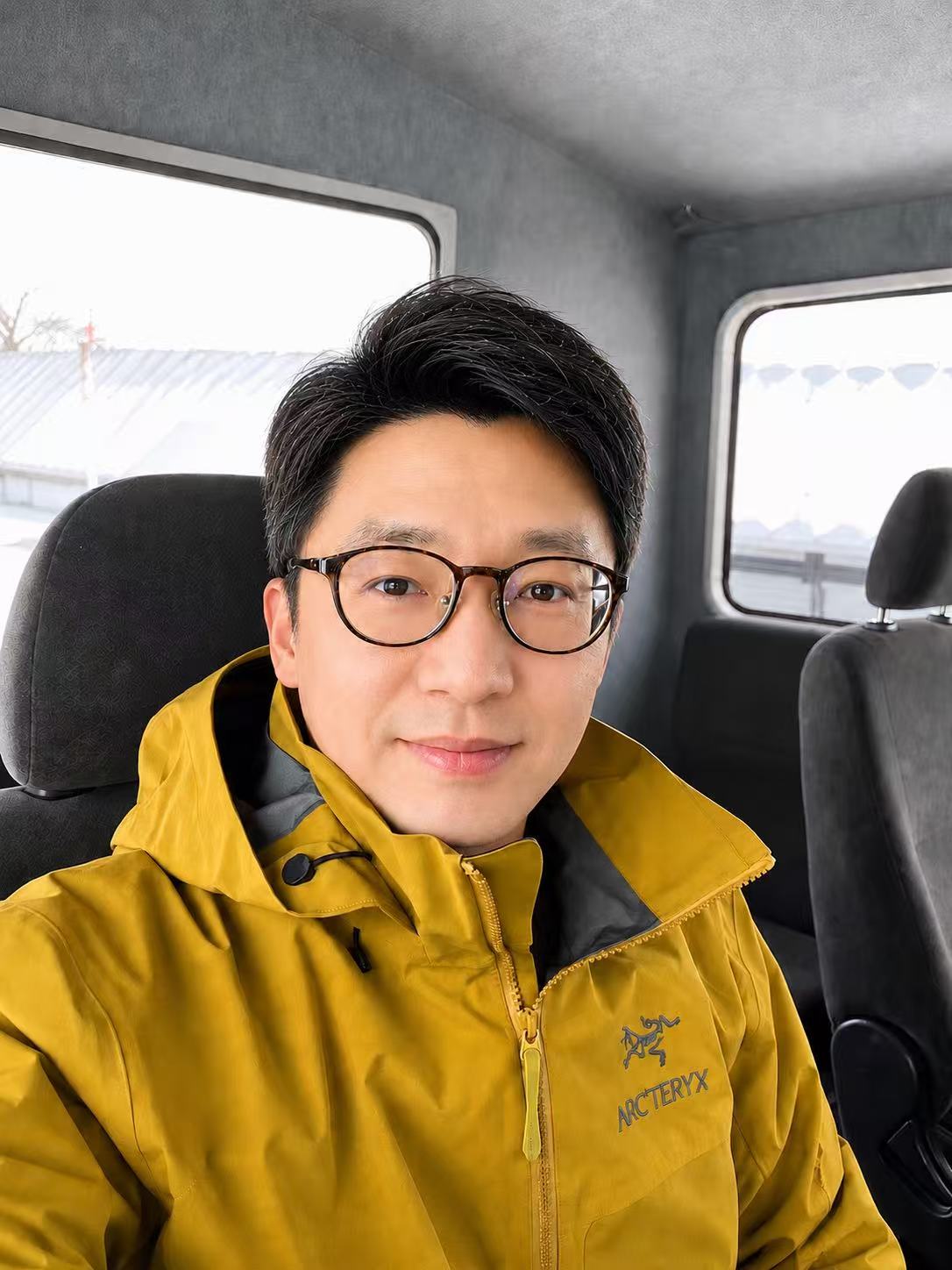 Akira conducting a winter field inspection in Hokkaido